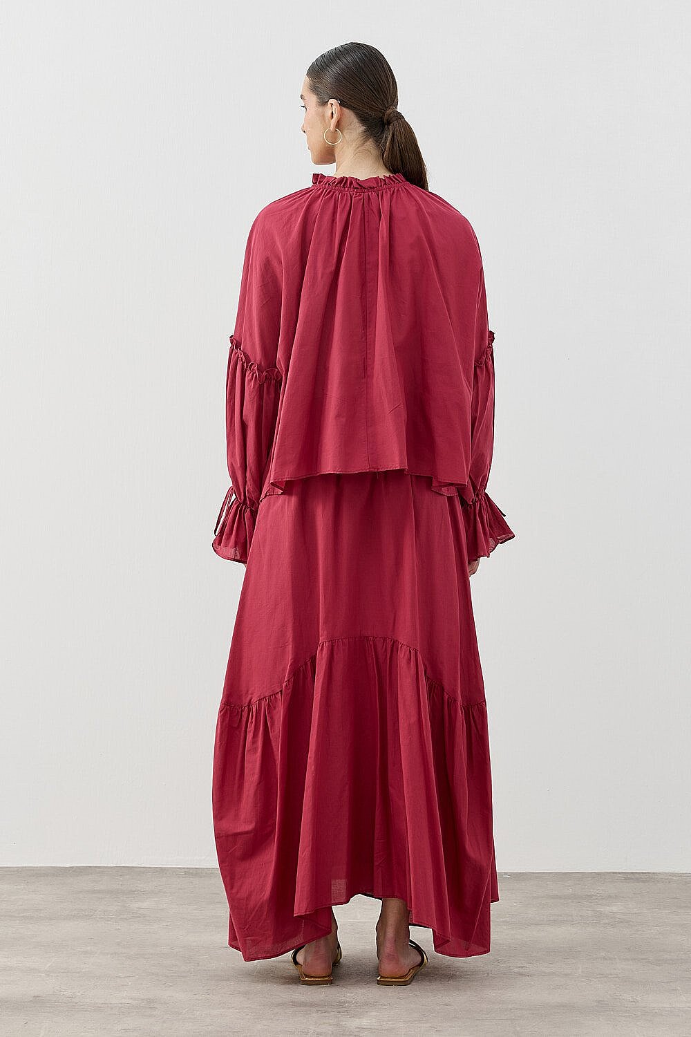 MerWish Romance Takım BORDO - 7