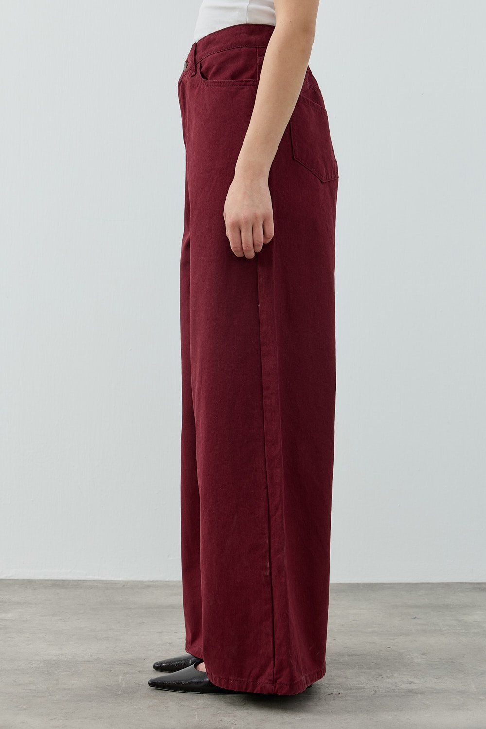 MerWish Salaş Denim BORDO - 2