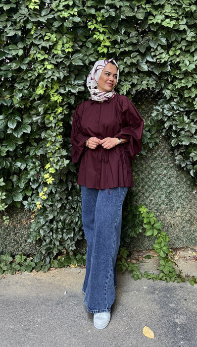 MerWish Salaş Denim Pantolon KOYU LACİVERT - 1