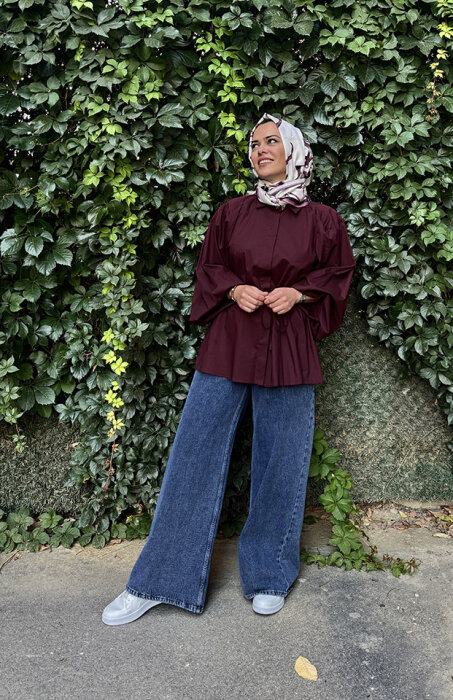 MerWish Salaş Denim Pantolon KOYU LACİVERT - 3