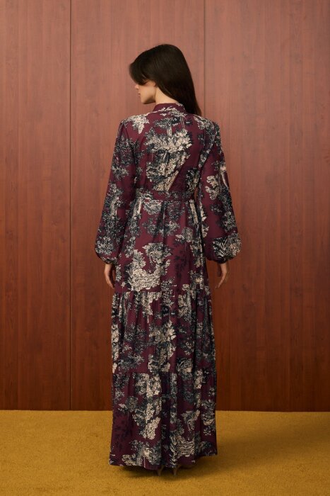 MerWish September Elbise BORDO - 4