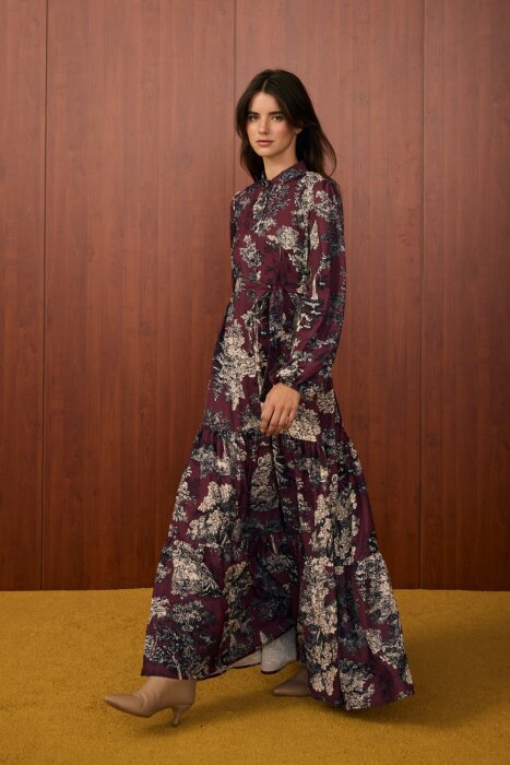 MerWish September Elbise BORDO - 3