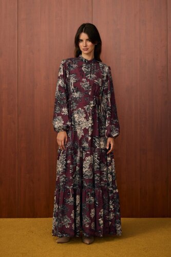 MerWish September Elbise BORDO - 1