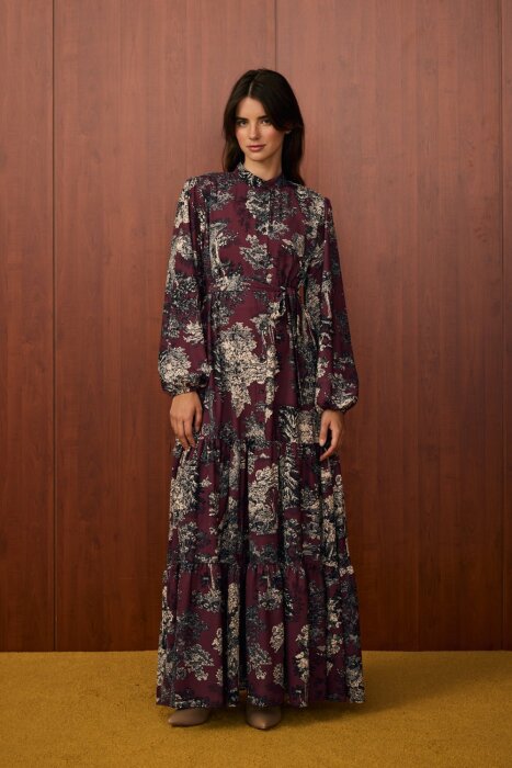 MerWish September Elbise BORDO - 1