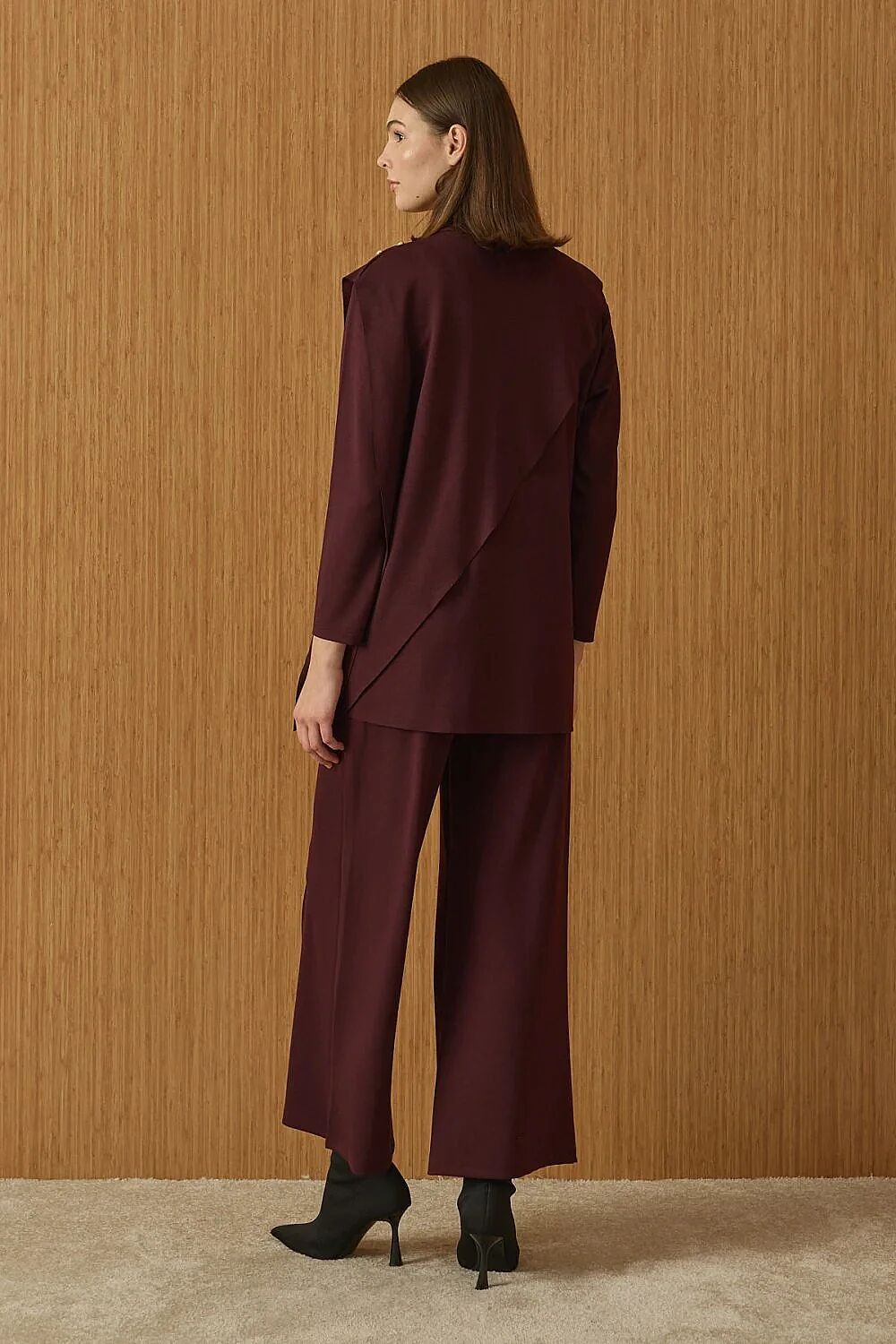 MerWish Şık Doha Takım BORDO - 3