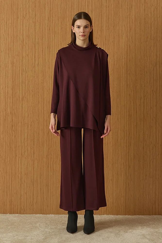 MerWish Şık Doha Takım BORDO - 4