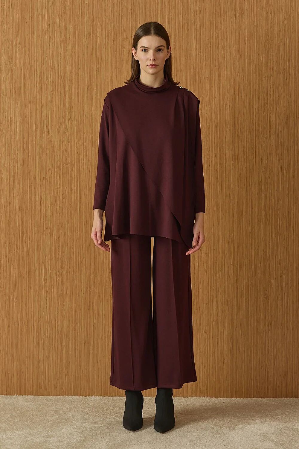 MerWish Şık Doha Takım BORDO - 4