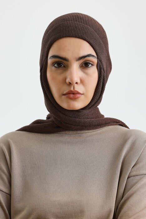 MerWish Simli Atkılı Bere KAHVE - 1