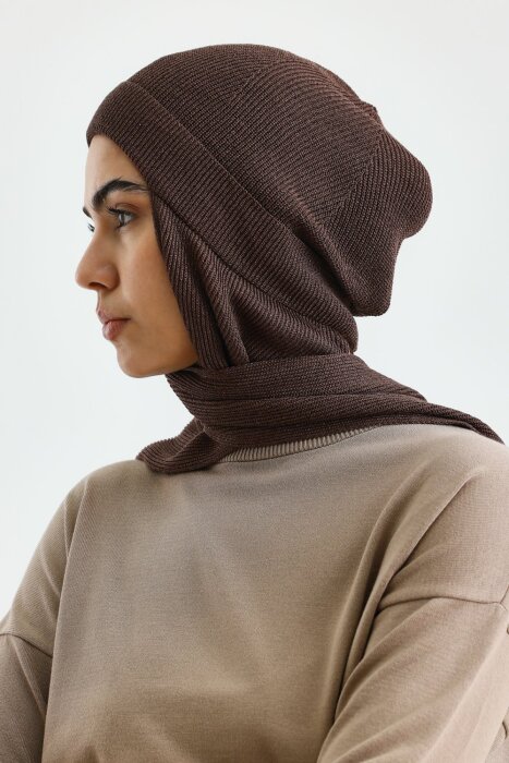 MerWish Simli Atkılı Bere KAHVE - 2