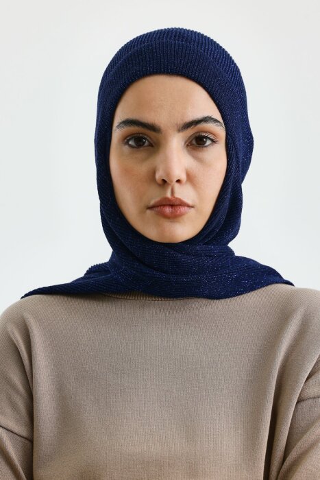 MerWish Simli Atkılı Bere LACİVERT - 1