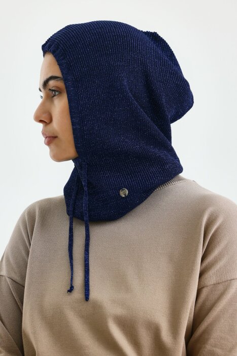 MerWish Simli Balaclava Bere LACİVERT - 2