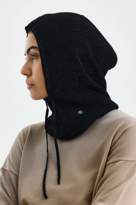 MerWish Simli Balaclava Bere SİYAH - 2