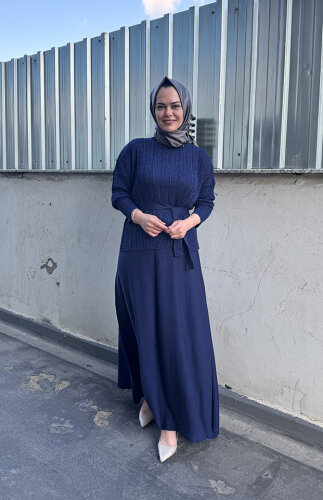 MerWish Simli Etek Takım LACİVERT - 1