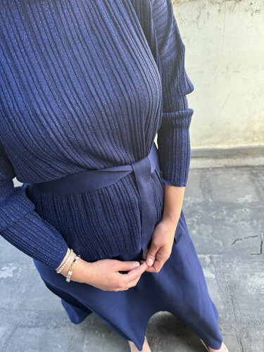 MerWish Simli Etek Takım LACİVERT - 5