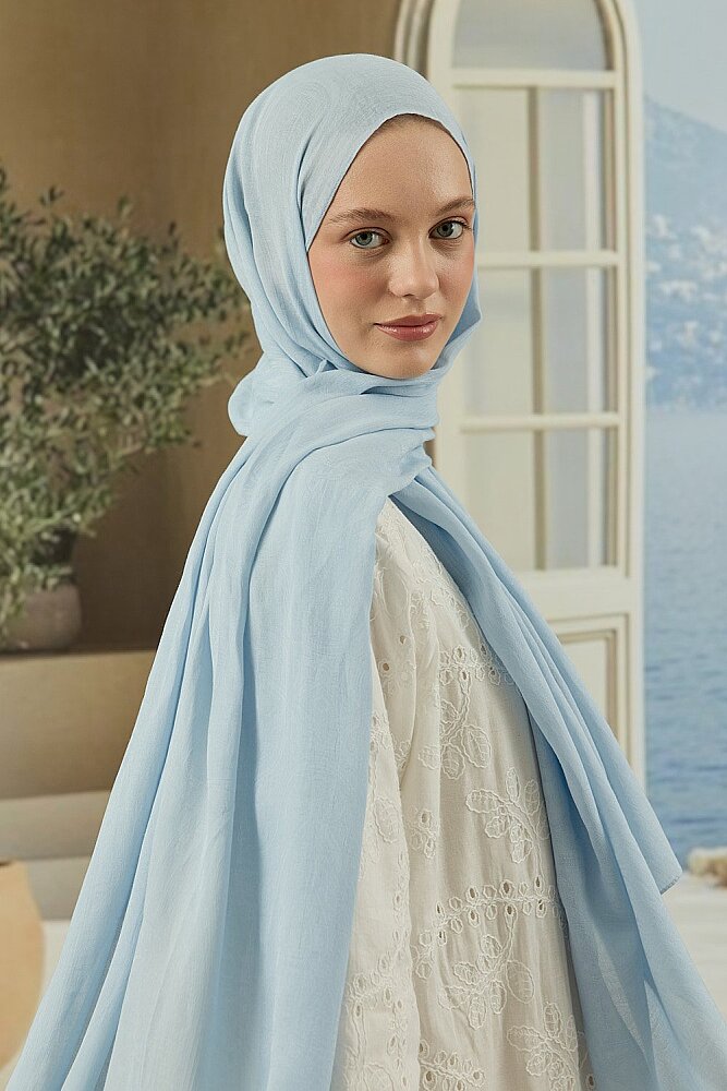 MerWish Soi Elegante Şal BEBE MAVİ