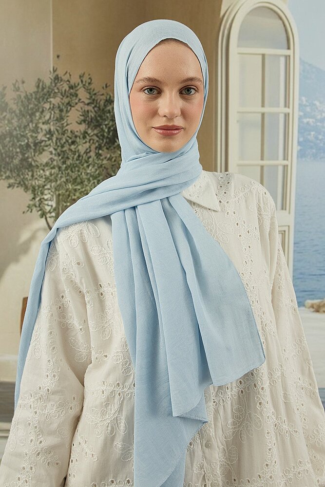 MerWish Soi Elegante Şal BEBE MAVİ - 2