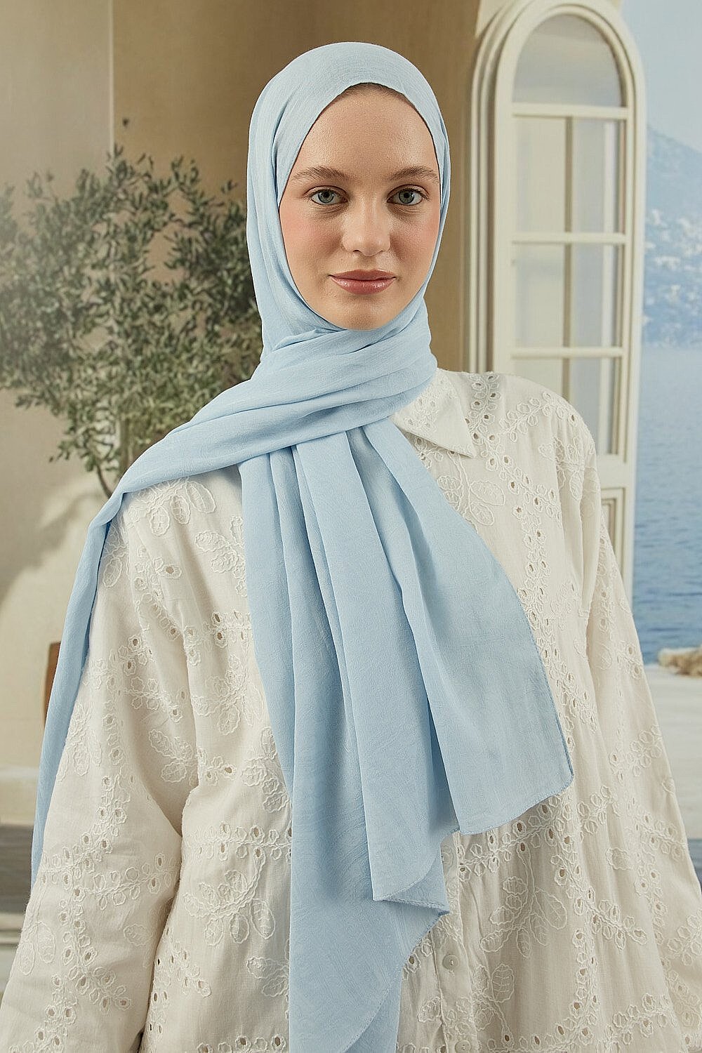 MerWish Soi Elegante Şal BEBE MAVİ - 2