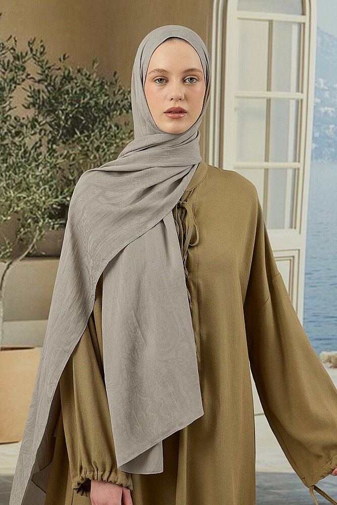 MerWish Soi Elegante Şal GRİ