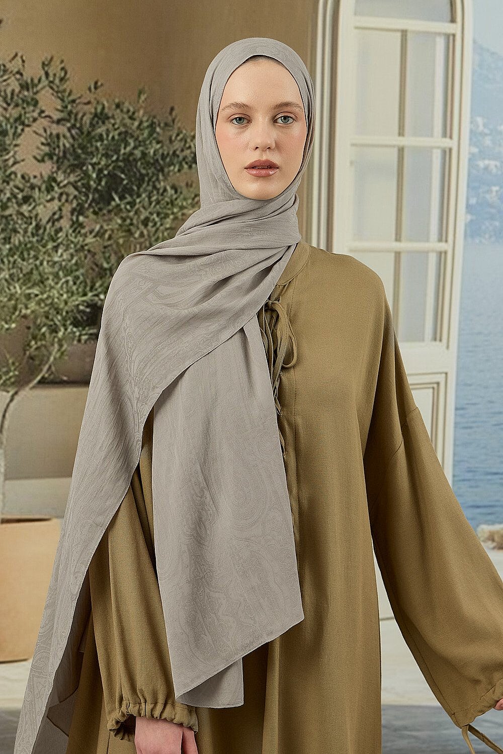 MerWish Soi Elegante Şal GRİ - 1