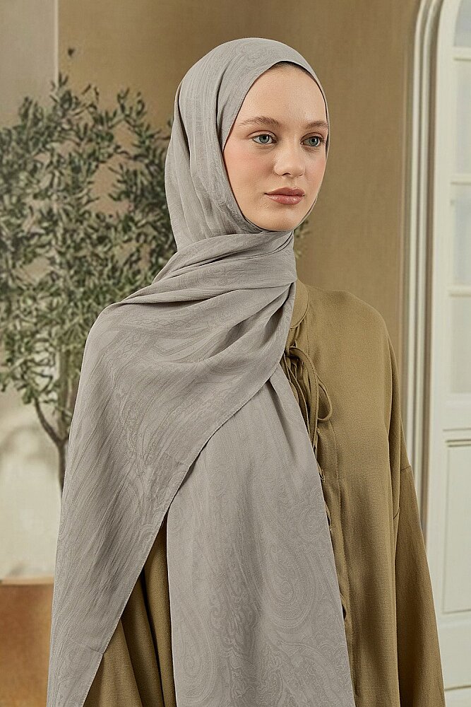 MerWish Soi Elegante Şal GRİ - 4