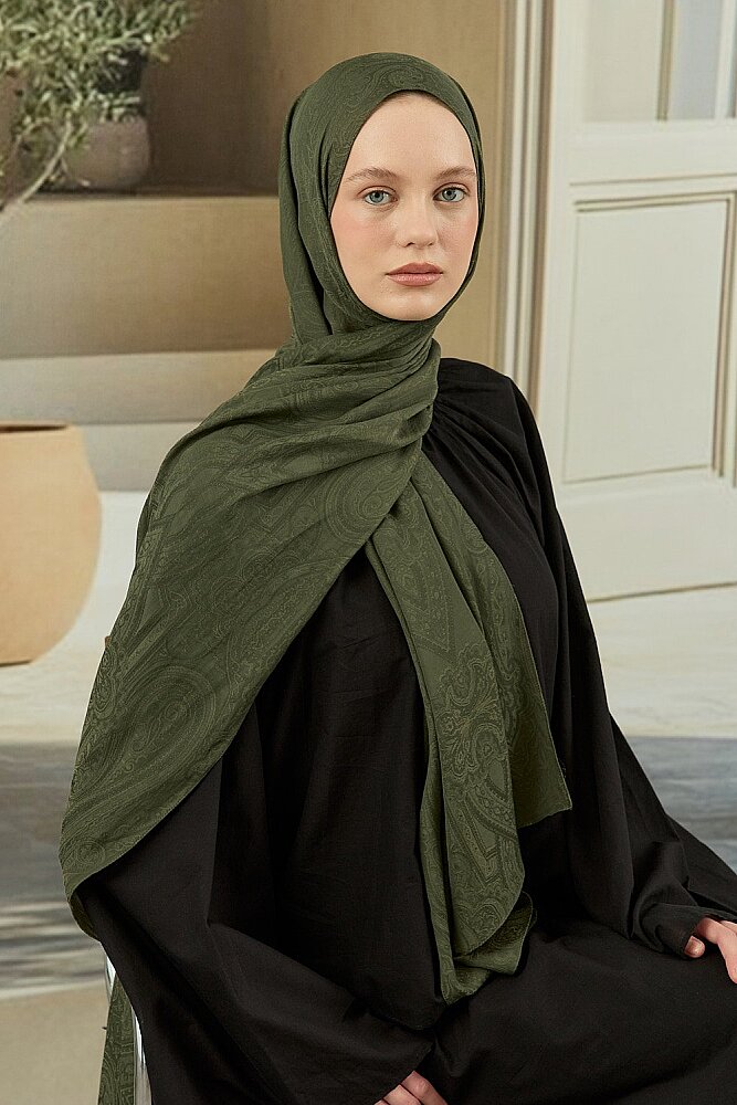 MerWish Soi Elegante Şal HAKİ