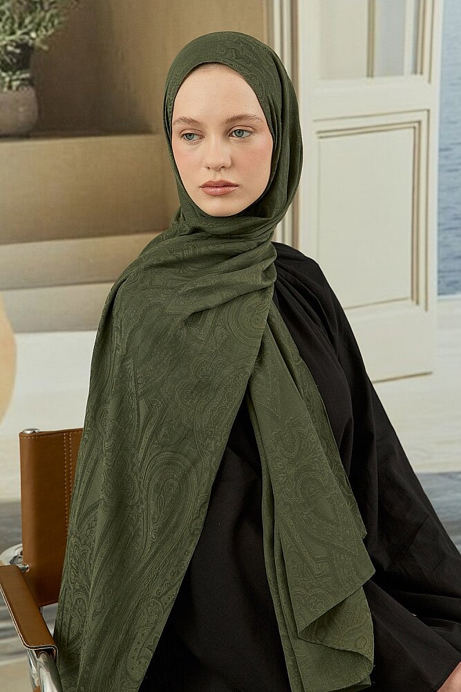 MerWish Soi Elegante Şal HAKİ - 2