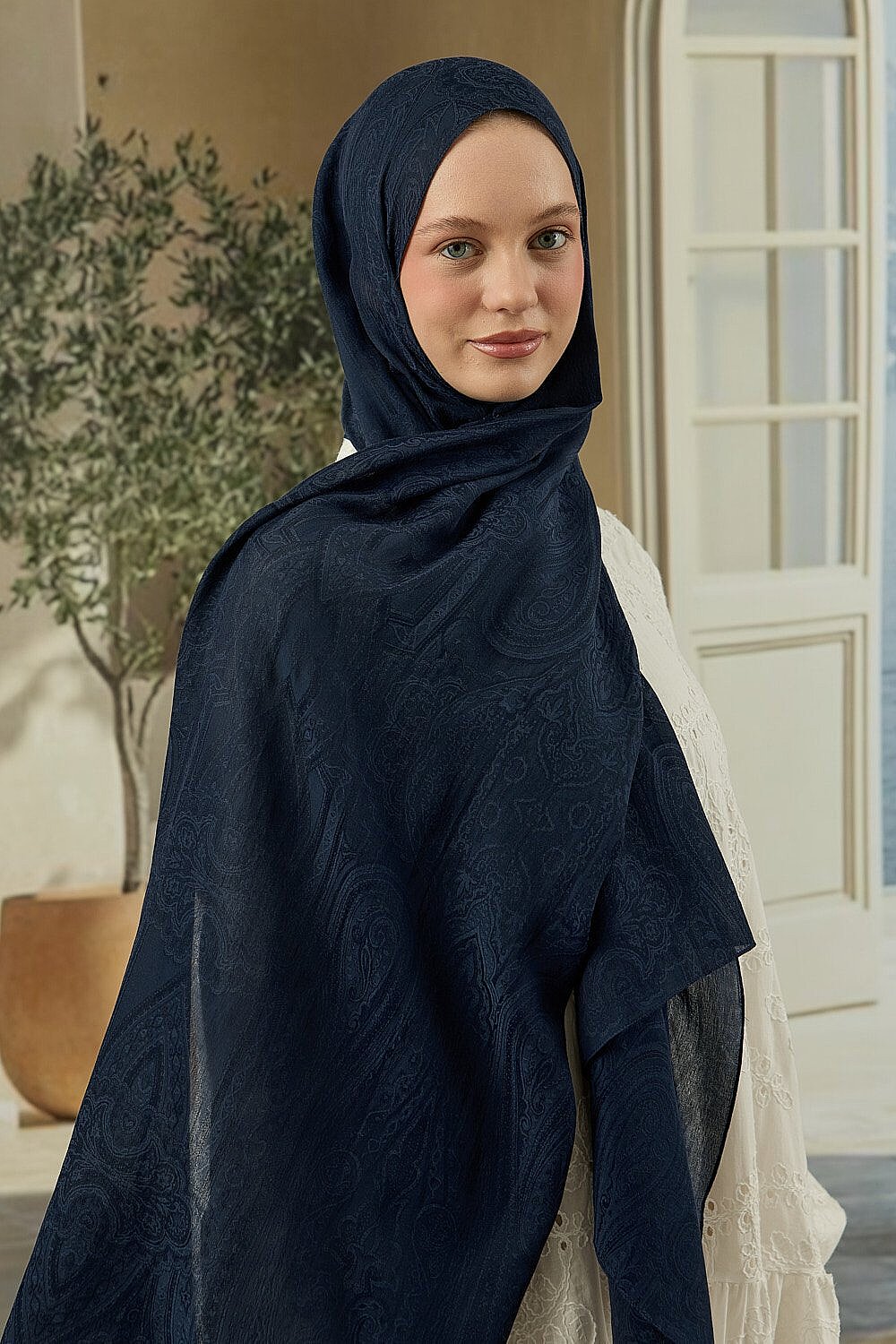 MerWish Soi Elegante Şal LACİVERT - 3