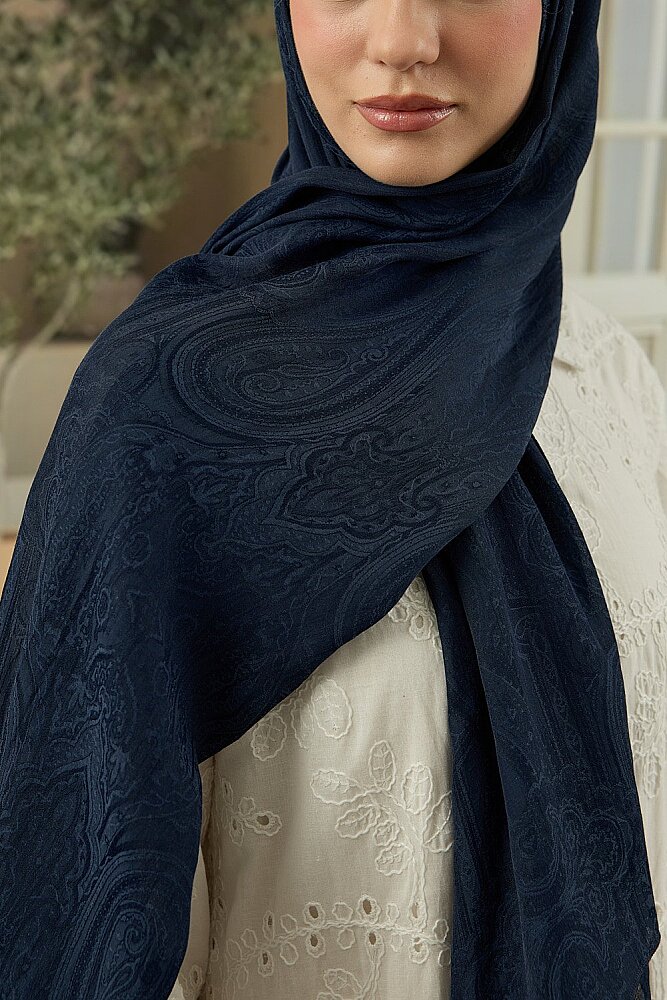 MerWish Soi Elegante Şal LACİVERT - 4