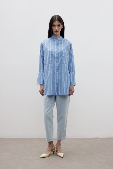 MerWish Sparkle Gömlek MAVİ - 1