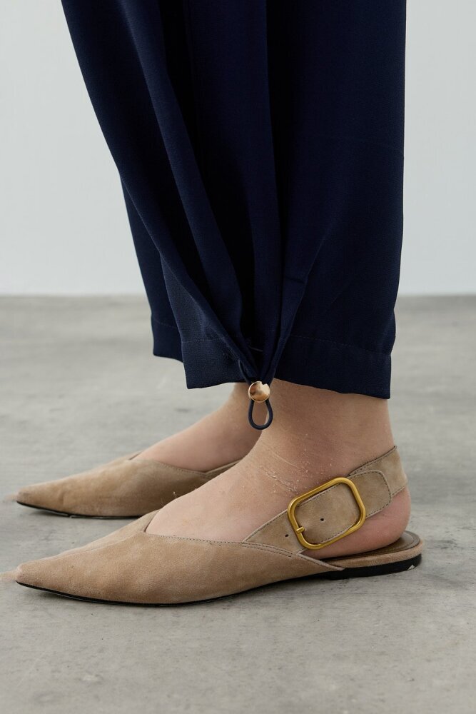 MerWish Spor Krep Pantolon LACİVERT - 3