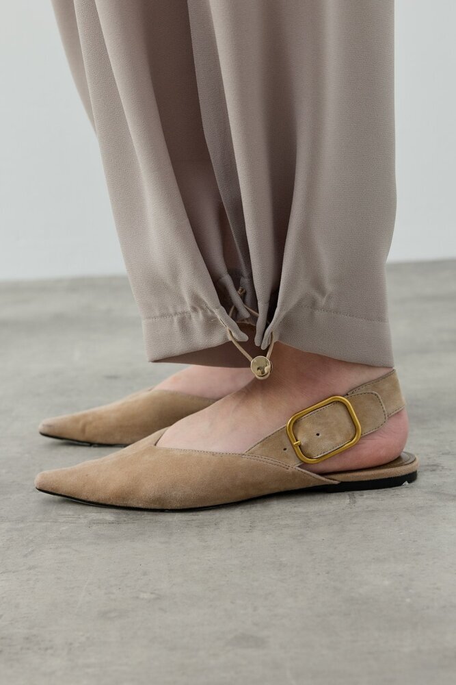 MerWish Spor Krep Pantolon VİZON - 3