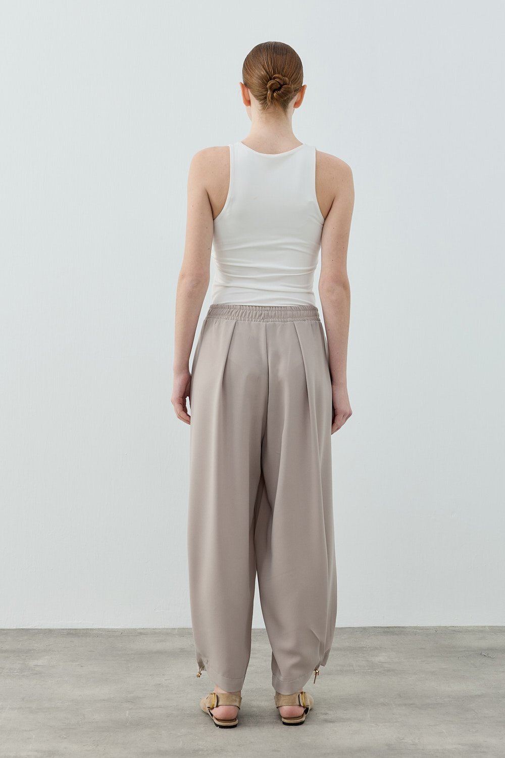 MerWish Spor Krep Pantolon VİZON - 4