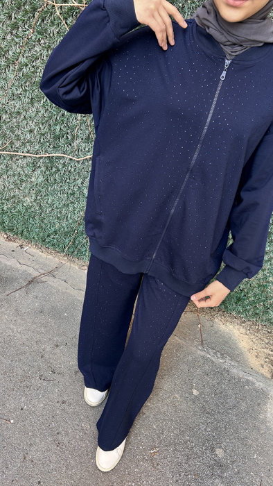 MerWish Taşlı Takım LACİVERT - 3