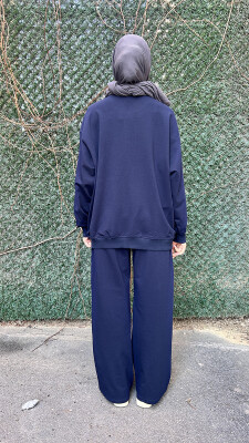 MerWish Taşlı Takım LACİVERT - 4