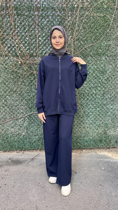 MerWish Taşlı Takım LACİVERT - 2