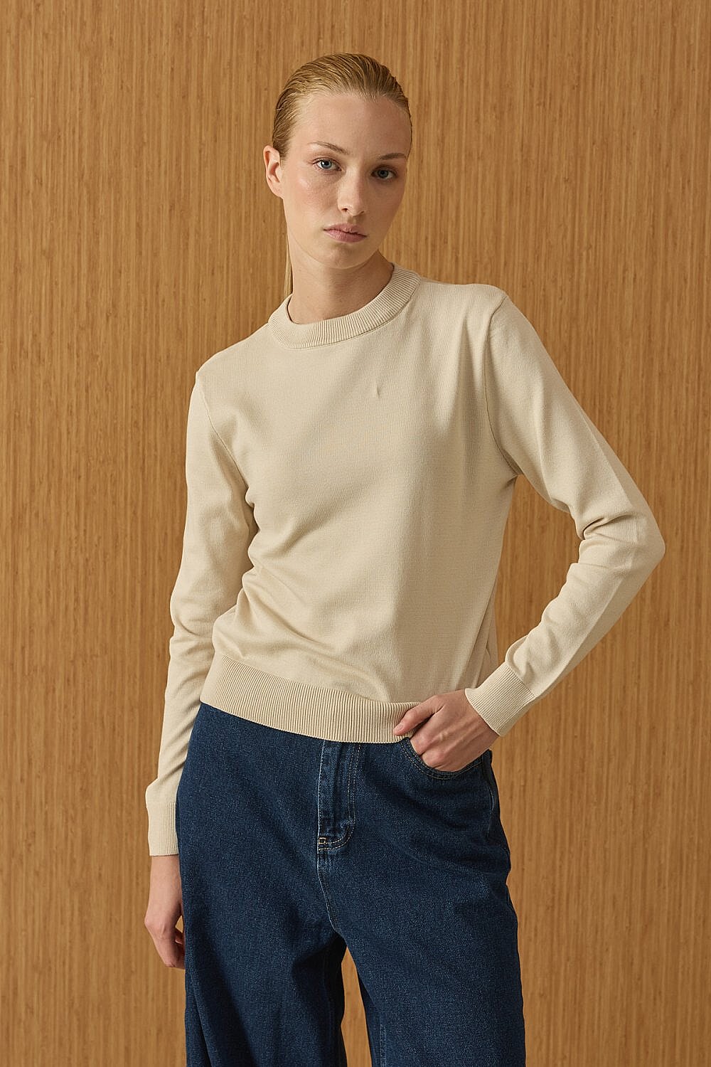MerWish Triko Basic Tunik BEJ - 2
