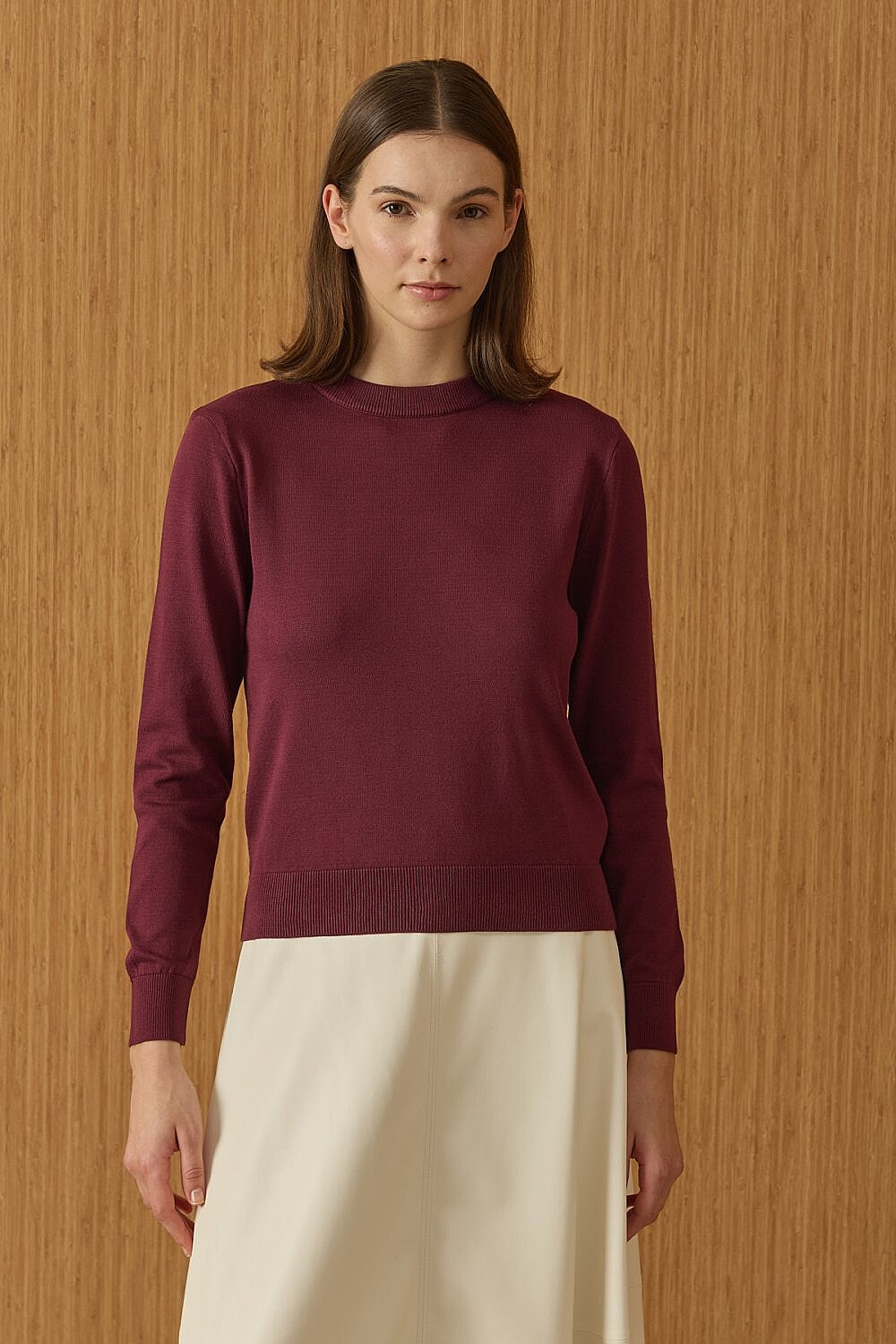 MerWish Triko Basic Tunik BORDO - 1