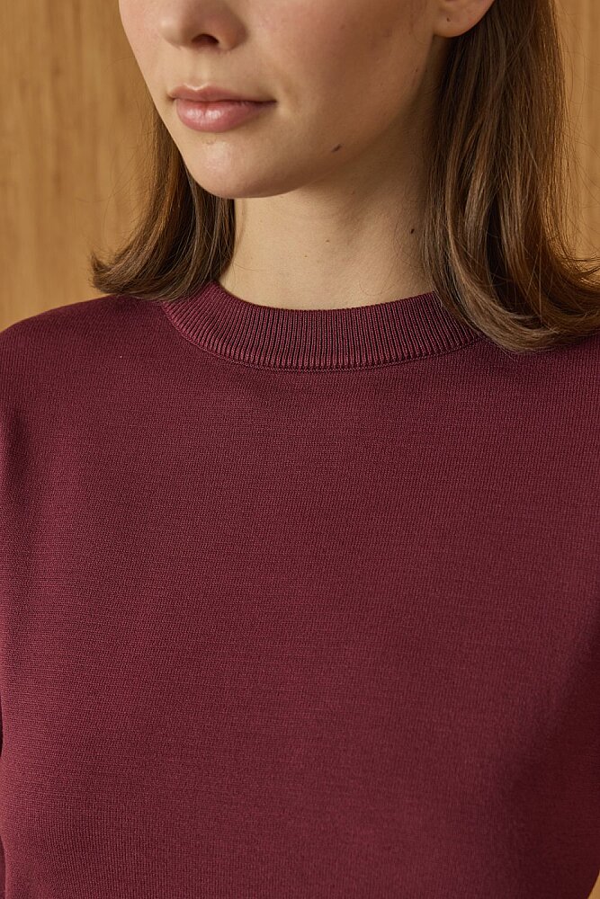 MerWish Triko Basic Tunik BORDO - 3