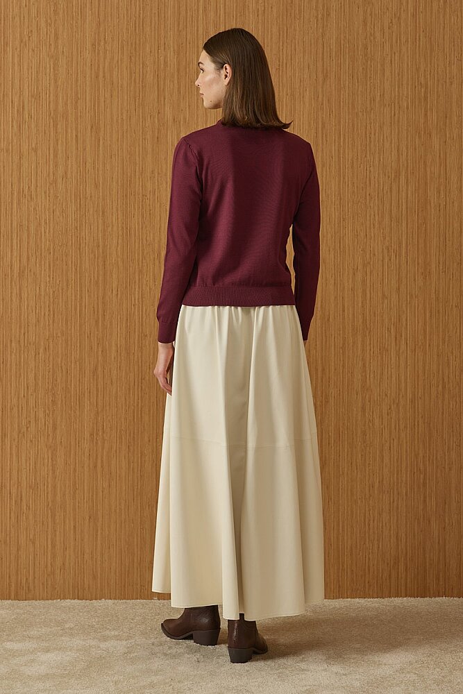 MerWish Triko Basic Tunik BORDO - 4