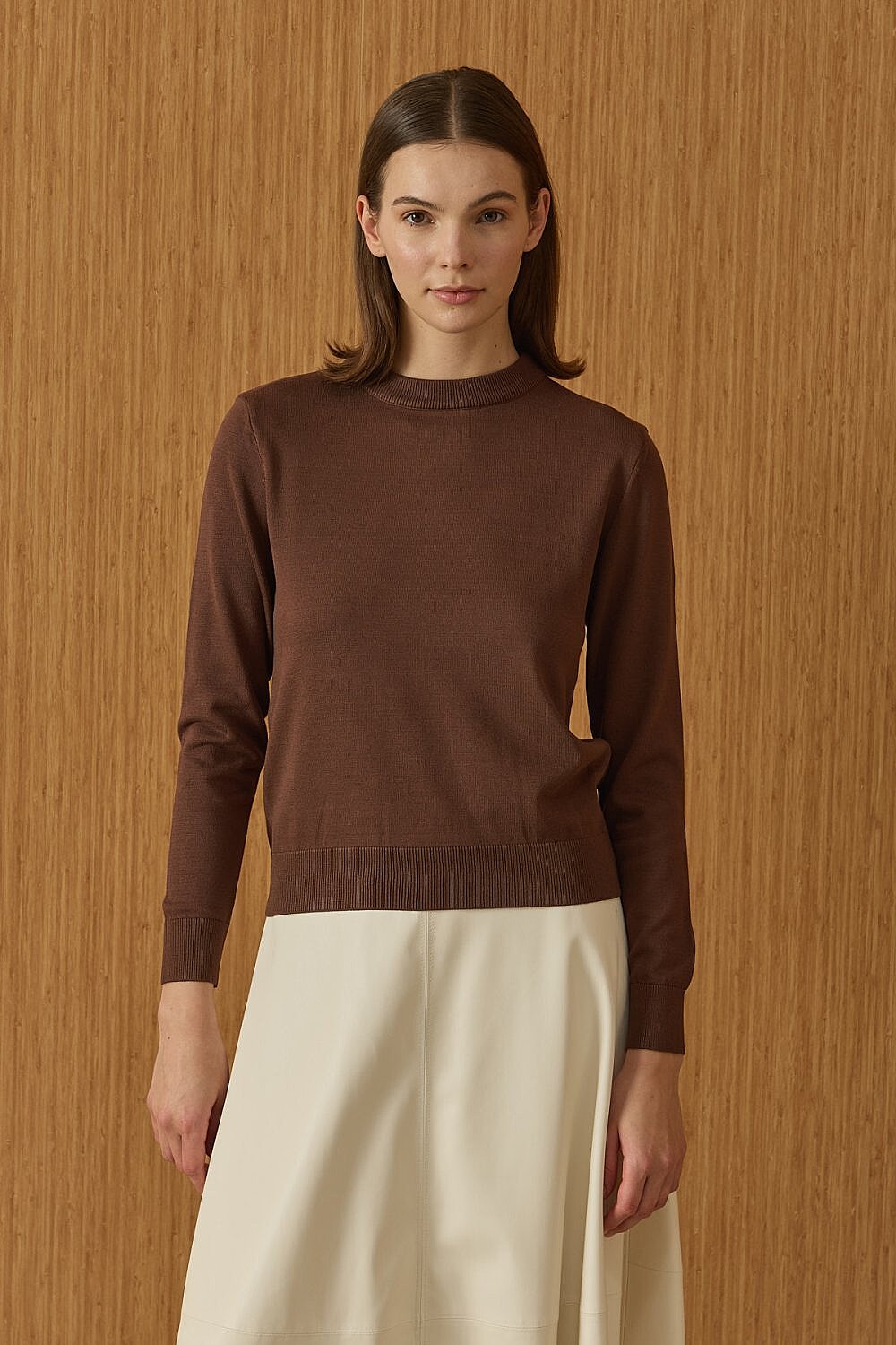 MerWish Triko Basic Tunik KAHVE - 1