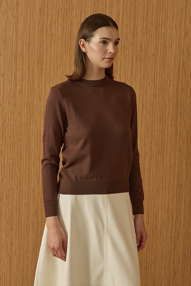 MerWish Triko Basic Tunik KAHVE - 2