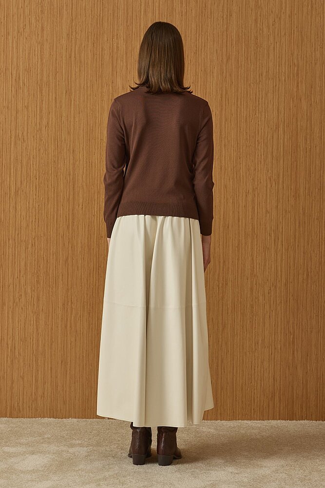 MerWish Triko Basic Tunik KAHVE - 4