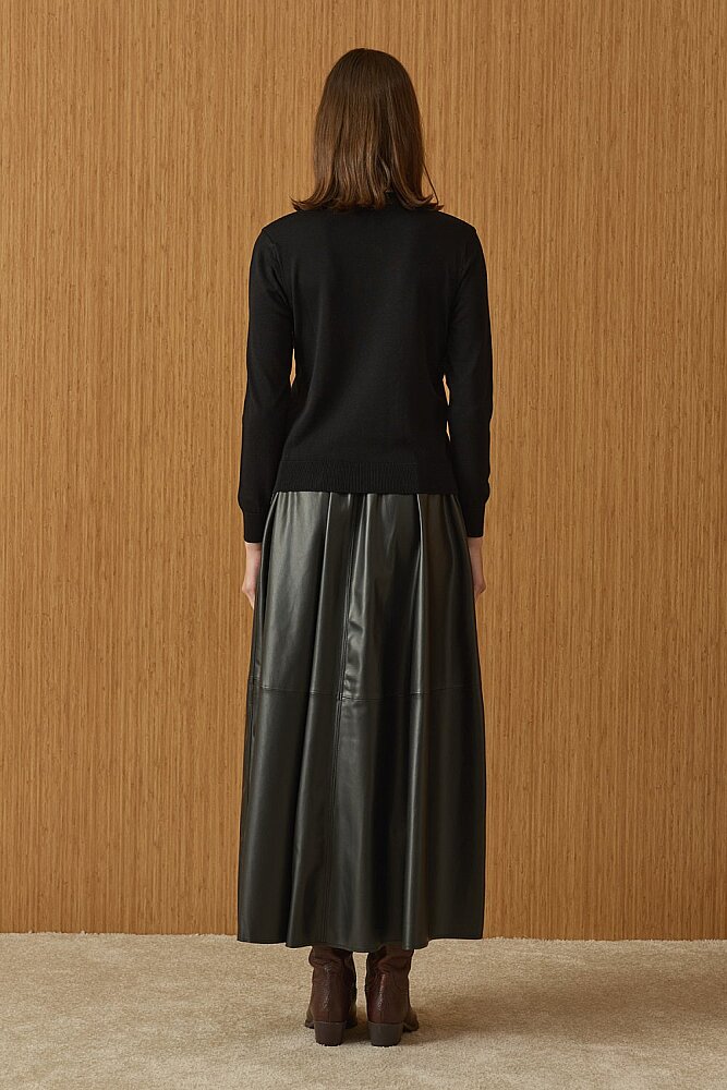 MerWish Triko Basic Tunik SİYAH - 4