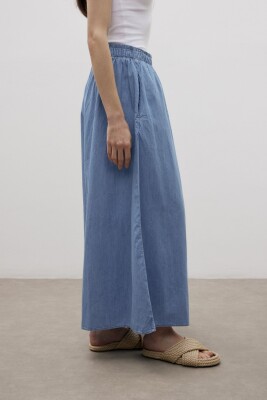 MerWish Venedik Pantolon Etek MAVİ - 2