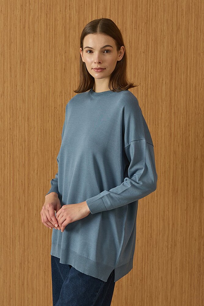 MerWish Venedik Triko Tunik İNDİGO - 2