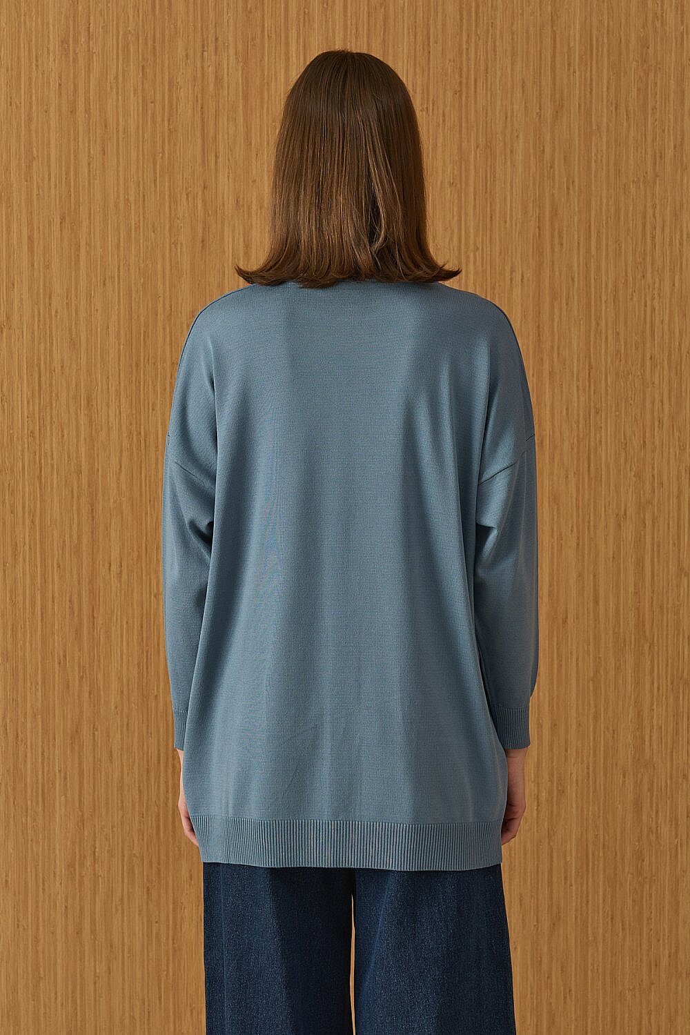 MerWish Venedik Triko Tunik İNDİGO - 4