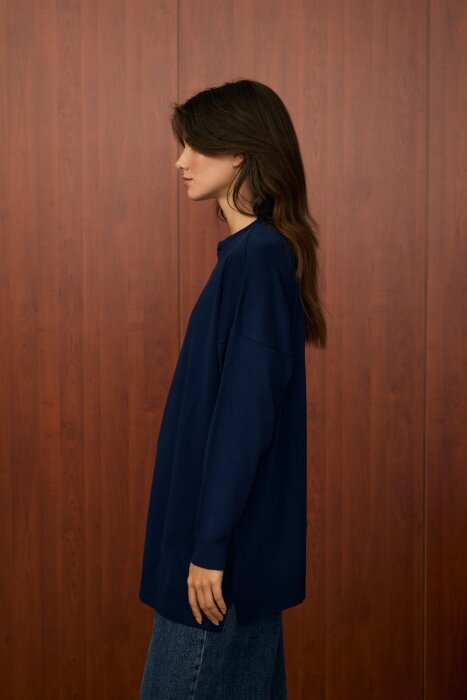 MerWish Venedik Triko Tunik LACİVERT - 2