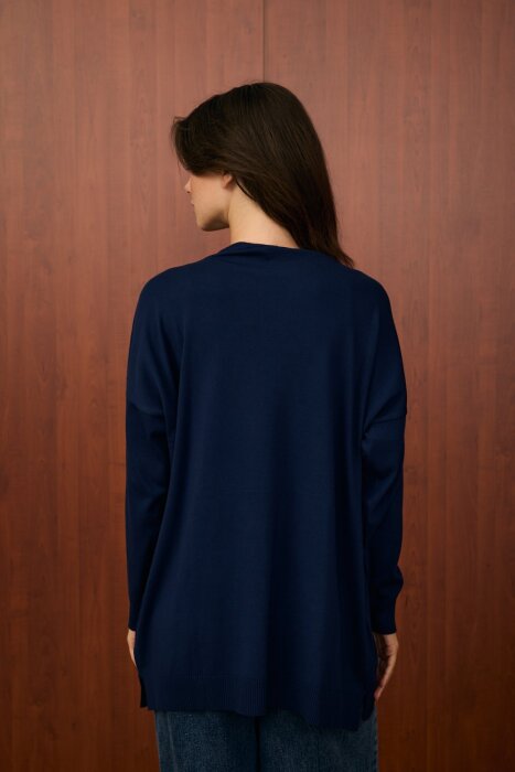 MerWish Venedik Triko Tunik LACİVERT - 4