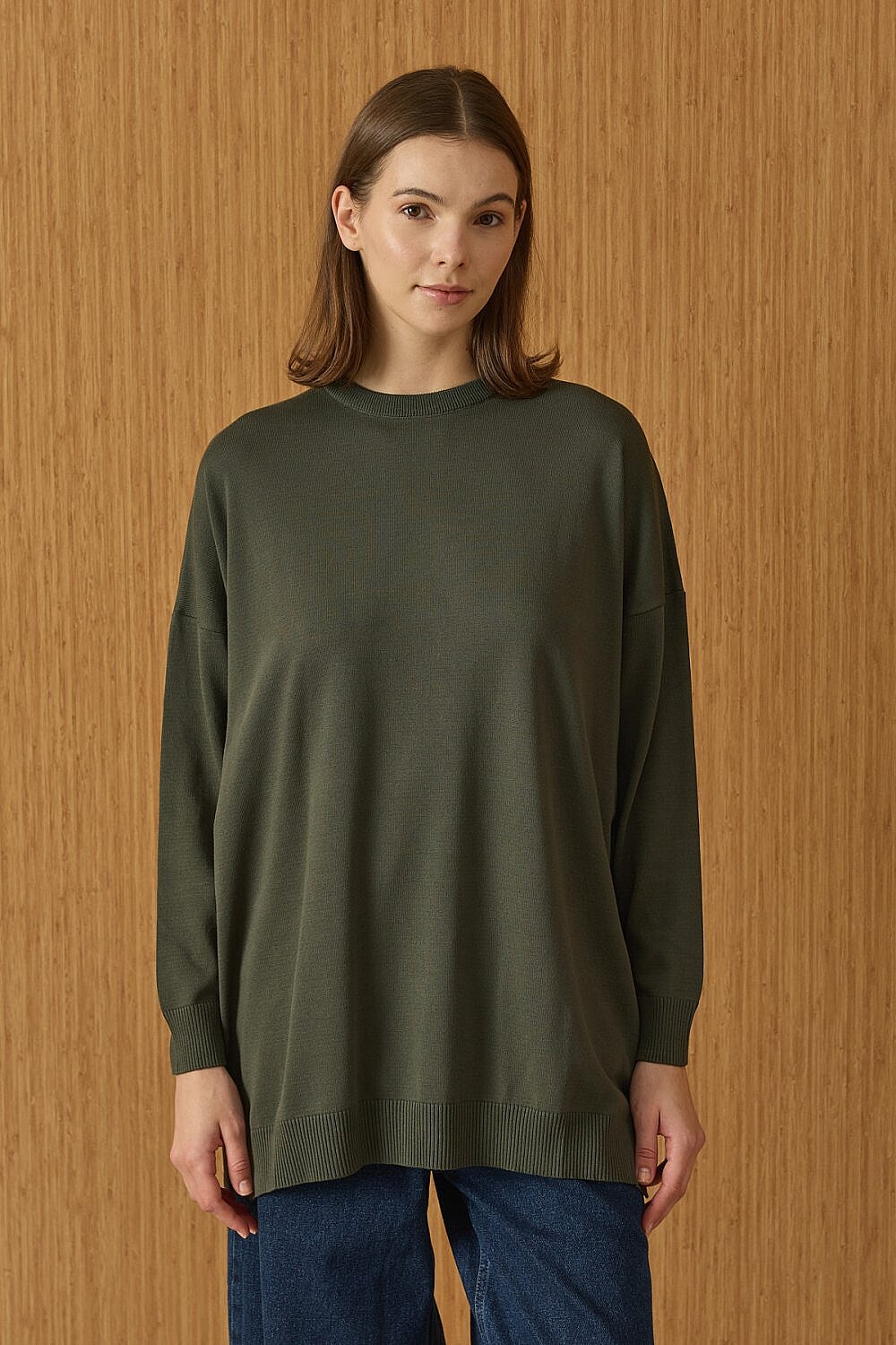 MerWish Venedik Triko Tunik YEŞİL - 1