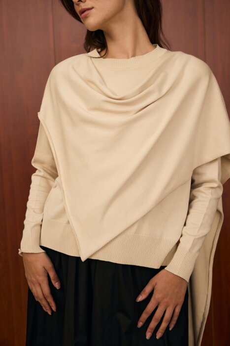 MerWish Venice Şal Triko Tunik BEJ - 3
